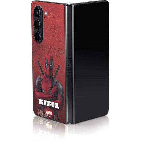 Marvel Deadpool Legacy Deadpool Red Poster Galaxy Z Fold5 5G Skin