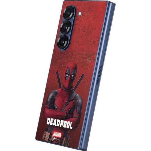 Marvel Deadpool Legacy Deadpool Red Poster Galaxy Z Fold6 Skin