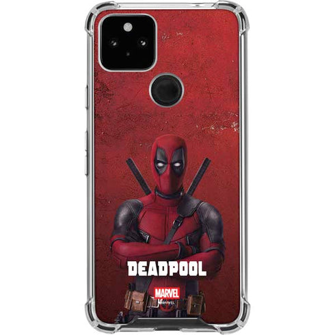 Marvel Deadpool Legacy Deadpool Red Poster Google Pixel 5a 5G Clear Case