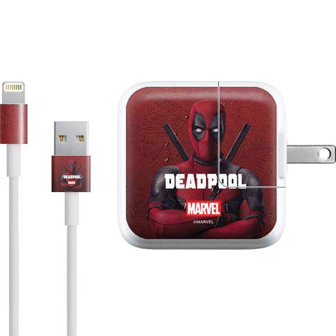 Marvel Deadpool Legacy Deadpool Red Poster iPad Charger (10W USB) Skin