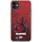 Marvel Deadpool Legacy Deadpool Red Poster iPhone 11 Clear Case