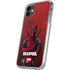 Marvel Deadpool Legacy Deadpool Red Poster iPhone 11 Clear Case