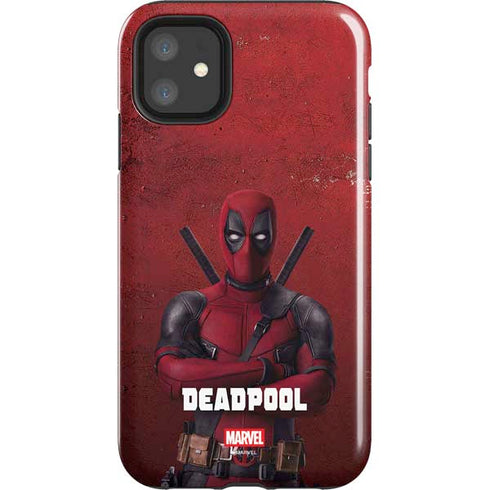Marvel Deadpool Legacy Deadpool Red Poster iPhone 11 Impact Case