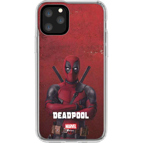Marvel Deadpool Legacy Deadpool Red Poster iPhone 11 Pro Clear Case