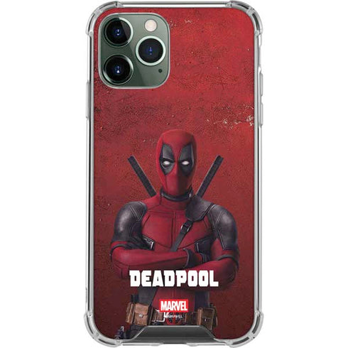 Marvel Deadpool Legacy Deadpool Red Poster iPhone 11 Pro Max Clear Case