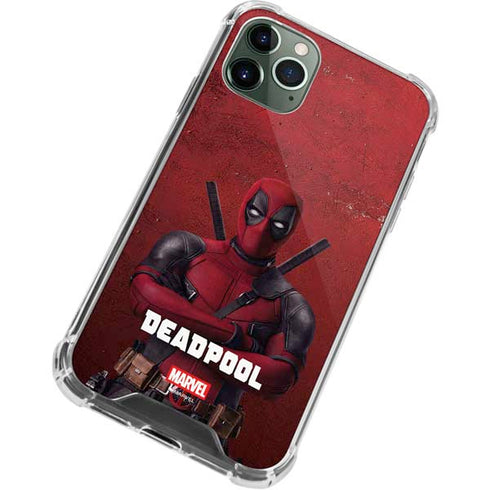 Marvel Deadpool Legacy Deadpool Red Poster iPhone 11 Pro Max Clear Case