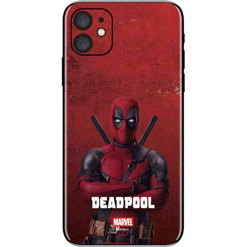 Marvel Deadpool Legacy Deadpool Red Poster iPhone 11 Skin
