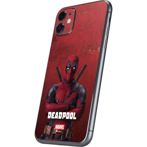 Marvel Deadpool Legacy Deadpool Red Poster iPhone 11 Skin