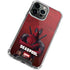 Marvel Deadpool Legacy Deadpool Red Poster iPhone 13 Pro Max Clear Case