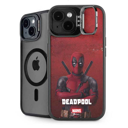 Marvel Deadpool Legacy Deadpool Red Poster iPhone 14 Kickstand Case