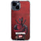 Marvel Deadpool Legacy Deadpool Red Poster iPhone 14 Plus Clear Case