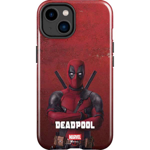 Marvel Deadpool Legacy Deadpool Red Poster iPhone 14 Plus Impact Case