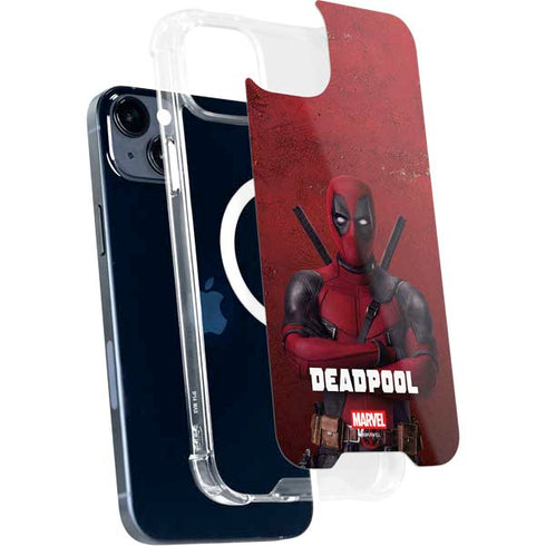 Marvel Deadpool Legacy Deadpool Red Poster iPhone 14 Plus MagSafe Case