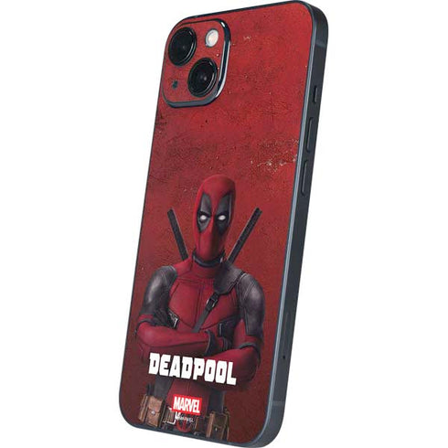 Marvel Deadpool Legacy Deadpool Red Poster iPhone 14 Plus Skin