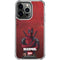 Marvel Deadpool Legacy Deadpool Red Poster iPhone 14 Pro Clear Case