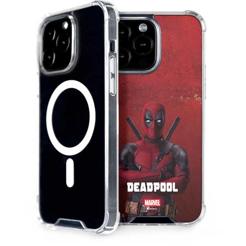 Marvel Deadpool Legacy Deadpool Red Poster iPhone 14 Pro Max MagSafe Case