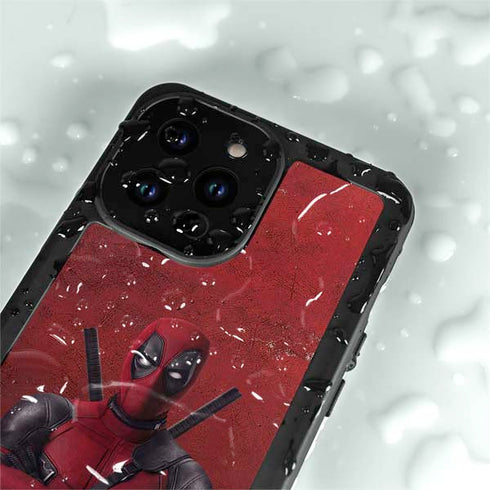 Marvel Deadpool Legacy Deadpool Red Poster iPhone 14 Pro Max Waterproof Case