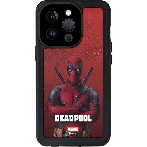 Marvel Deadpool Legacy Deadpool Red Poster iPhone 14 Pro Waterproof Case