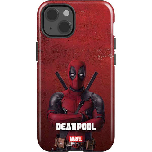 Marvel Deadpool Legacy Deadpool Red Poster iPhone 15 Plus Impact Case