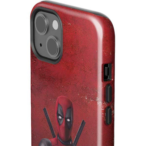 Marvel Deadpool Legacy Deadpool Red Poster iPhone 15 Plus Impact Case