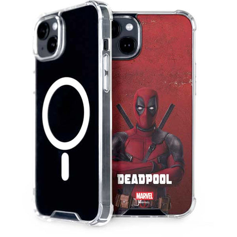 Marvel Deadpool Legacy Deadpool Red Poster iPhone 15 Plus MagSafe Case