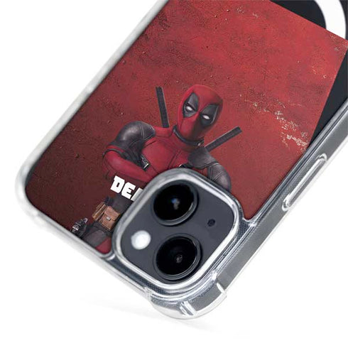 Marvel Deadpool Legacy Deadpool Red Poster iPhone 15 Plus MagSafe Case