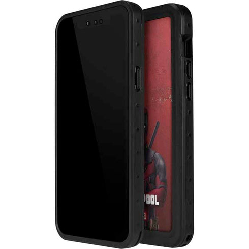 Marvel Deadpool Legacy Deadpool Red Poster iPhone 15 Plus Waterproof Case