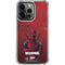 Marvel Deadpool Legacy Deadpool Red Poster iPhone 15 Pro Clear Case