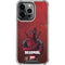 Marvel Deadpool Legacy Deadpool Red Poster iPhone 15 Pro Max Clear Case