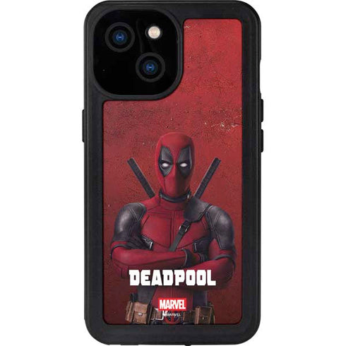 Marvel Deadpool Legacy Deadpool Red Poster iPhone 15 Waterproof Case