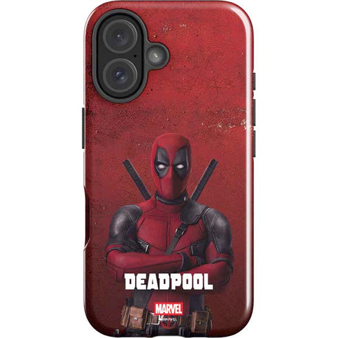 Marvel Deadpool Legacy Deadpool Red Poster iPhone 16 Impact Case