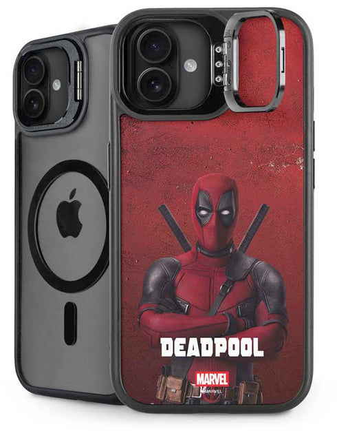 Marvel Deadpool Legacy Deadpool Red Poster iPhone 16 Kickstand Case