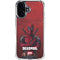 Marvel Deadpool Legacy Deadpool Red Poster iPhone 16 Plus Clear Case