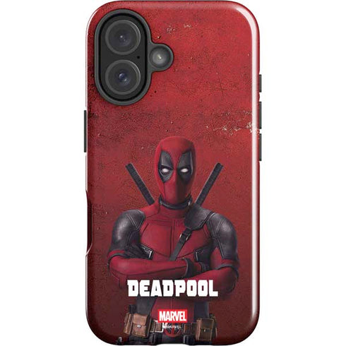 Marvel Deadpool Legacy Deadpool Red Poster iPhone 16 Plus Impact Case