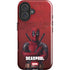 Marvel Deadpool Legacy Deadpool Red Poster iPhone 16 Plus Impact Case