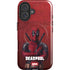 Marvel Deadpool Legacy Deadpool Red Poster iPhone 16 Plus Magsafe Impact Case