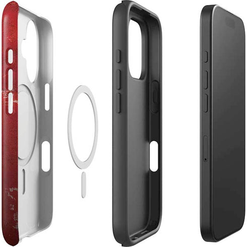 Marvel Deadpool Legacy Deadpool Red Poster iPhone 16 Plus Magsafe Impact Case