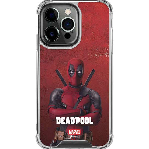 Marvel Deadpool Legacy Deadpool Red Poster iPhone 16 Pro Max Clear Case