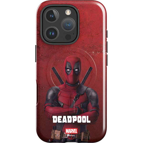Marvel Deadpool Legacy Deadpool Red Poster iPhone 16 Pro Max Magsafe Impact Case