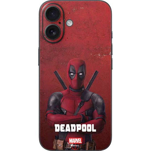 Marvel Deadpool Legacy Deadpool Red Poster iPhone 16 Skin