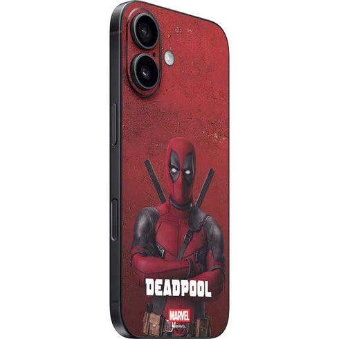 Marvel Deadpool Legacy Deadpool Red Poster iPhone 16 Skin