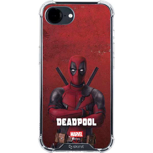 Marvel Deadpool Legacy Deadpool Red Poster iPhone 16e Clear Case