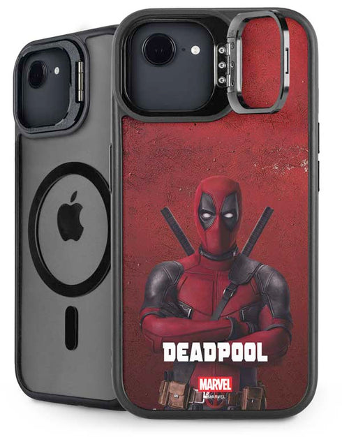 Marvel Deadpool Legacy Deadpool Red Poster iPhone 16e Kickstand Case