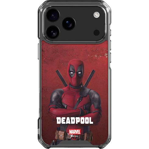Marvel Deadpool Legacy Deadpool Red Poster iPhone 18 Pro Max Clear Case