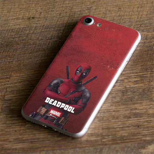 Marvel Deadpool Legacy Deadpool Red Poster iPhone 8 Skin