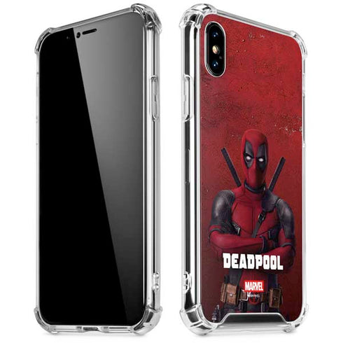Marvel Deadpool Legacy Deadpool Red Poster iPhone X/XS Clear Case