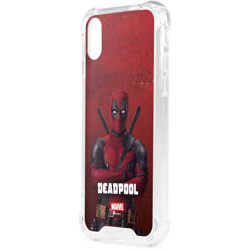 Marvel Deadpool Legacy Deadpool Red Poster iPhone XS Clear Case