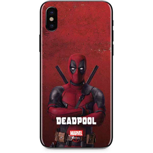 Marvel Deadpool Legacy Deadpool Red Poster iPhone XS Max Skin