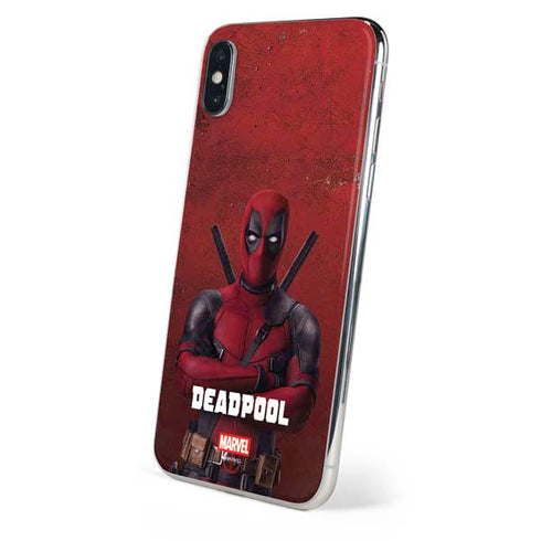 Marvel Deadpool Legacy Deadpool Red Poster iPhone XS Max Skin