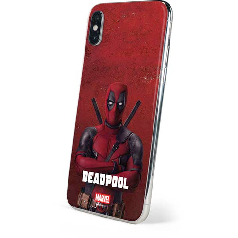 Marvel Deadpool Legacy Deadpool Red Poster iPhone XS Skin